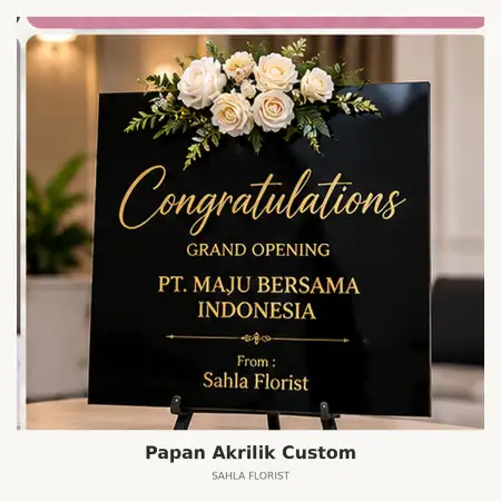 Papan Bunga Akrilik Sentul City
